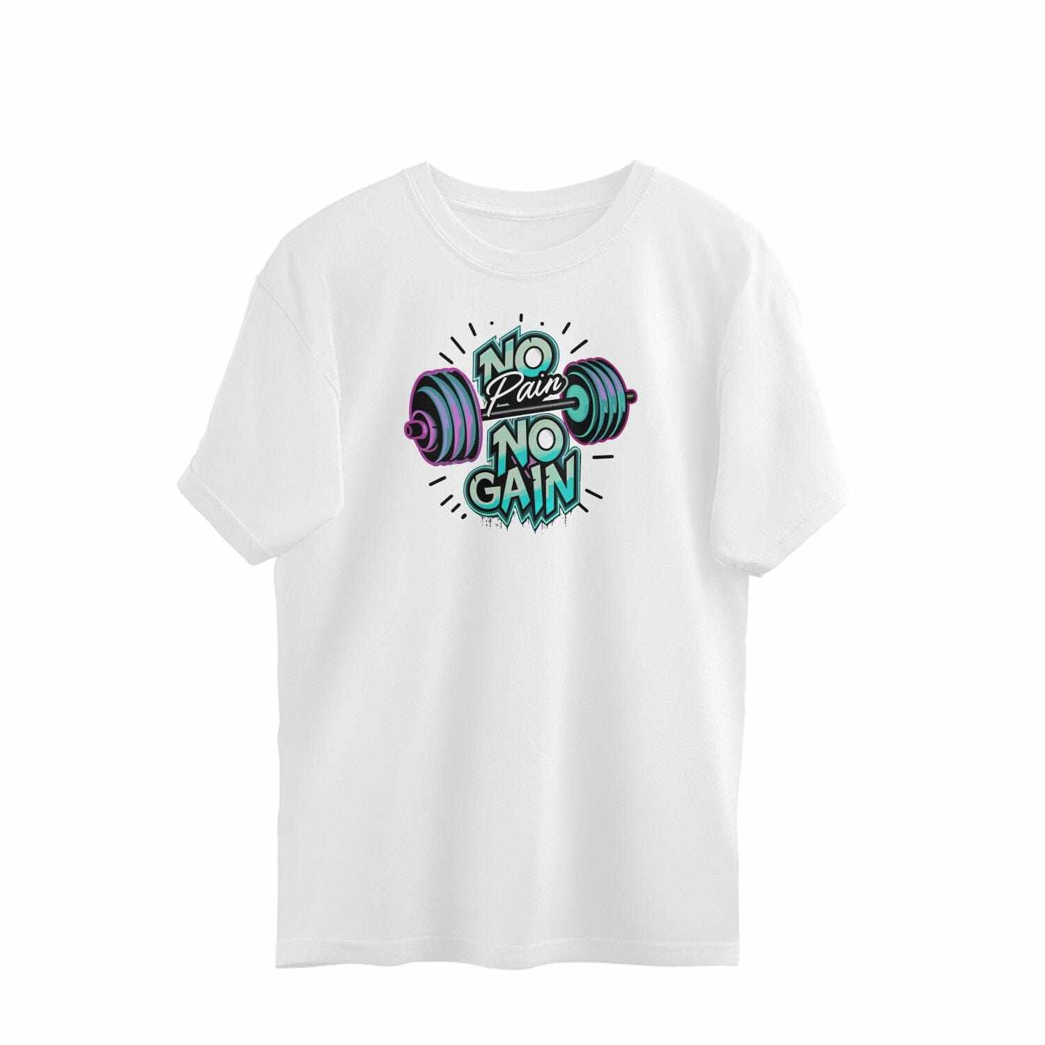 No Pain No Gain- Gym workout Unisex Oversized T-shirt
