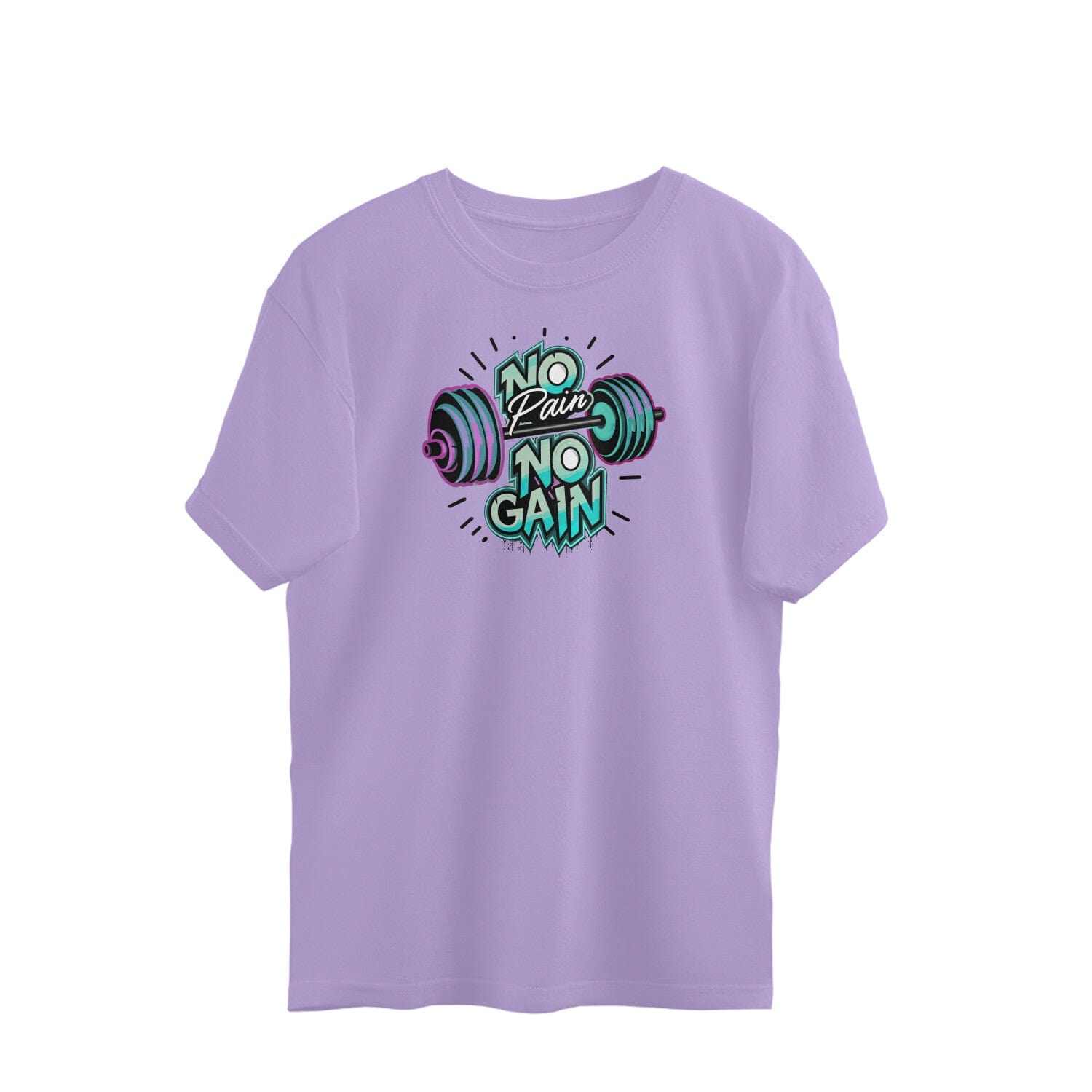 No Pain No Gain- Gym workout Unisex Oversized T-shirt