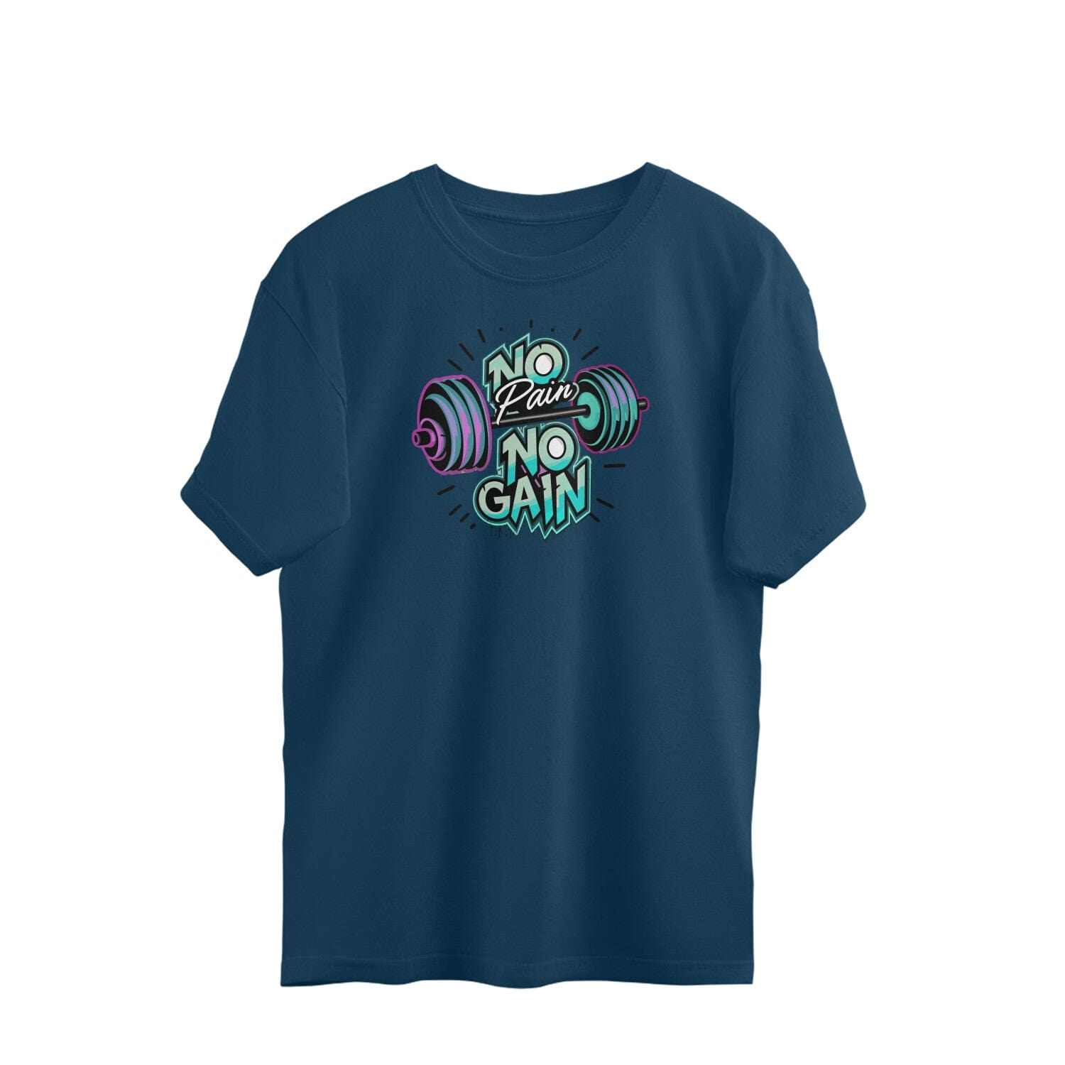 No Pain No Gain- Gym workout Unisex Oversized T-shirt