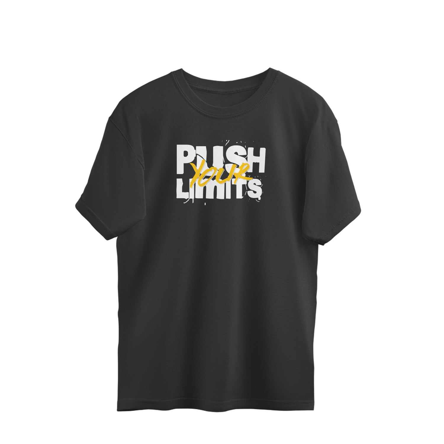 'Push Your Limits' Gym Unisex Oversized T-shirt