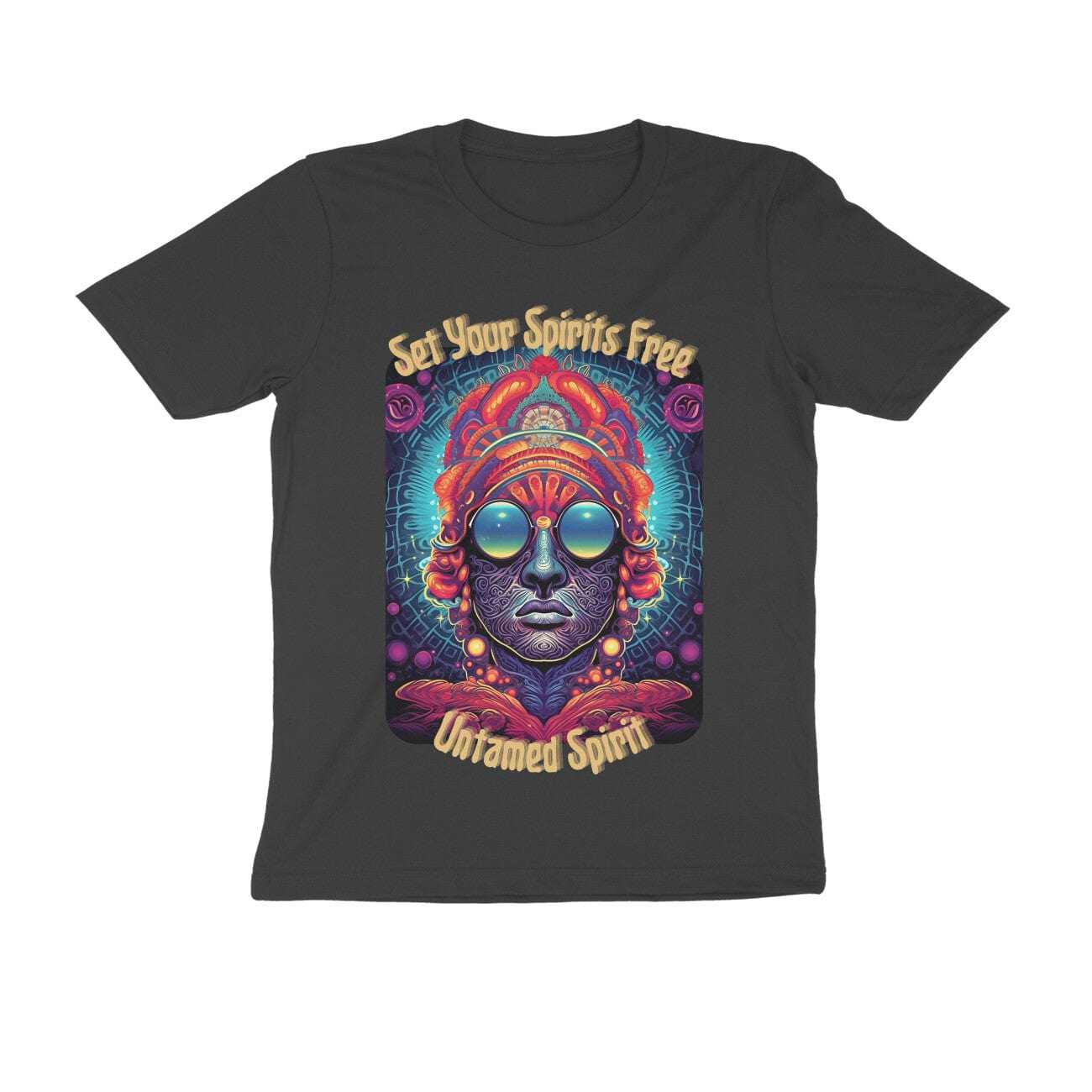 Set Your Spirits Free Psy Half Sleeve Round Neck T-shirt