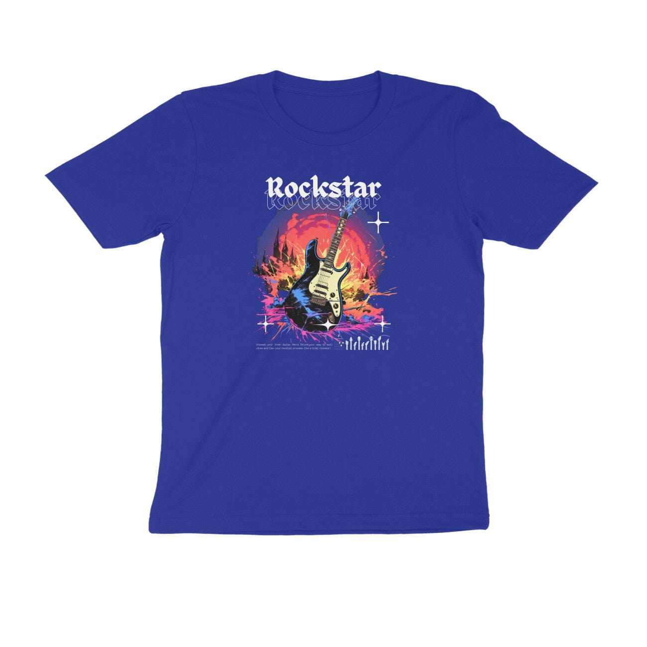 Rockstar Unisex Half Sleeve Round Neck T-shirt
