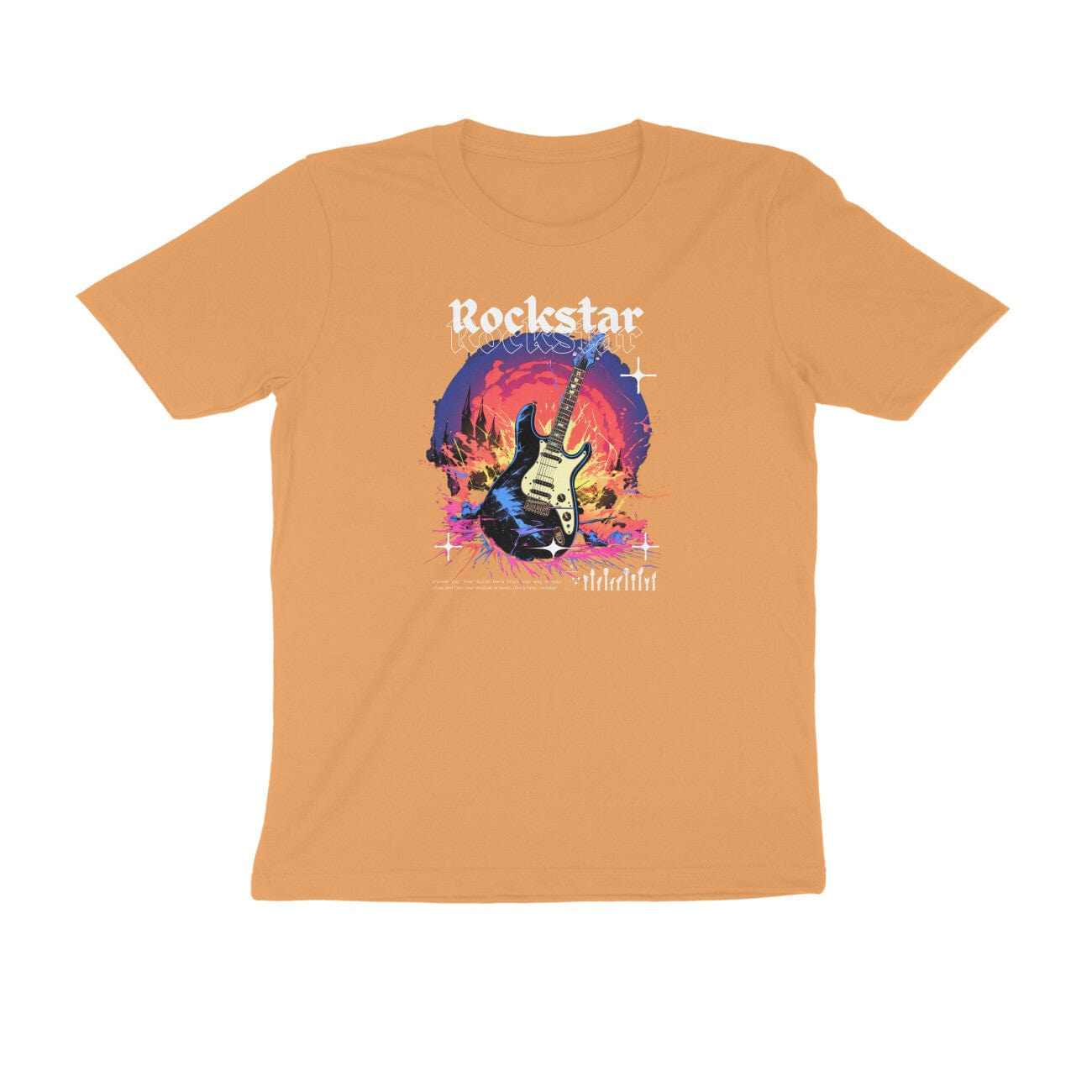 Rockstar Unisex Half Sleeve Round Neck T-shirt