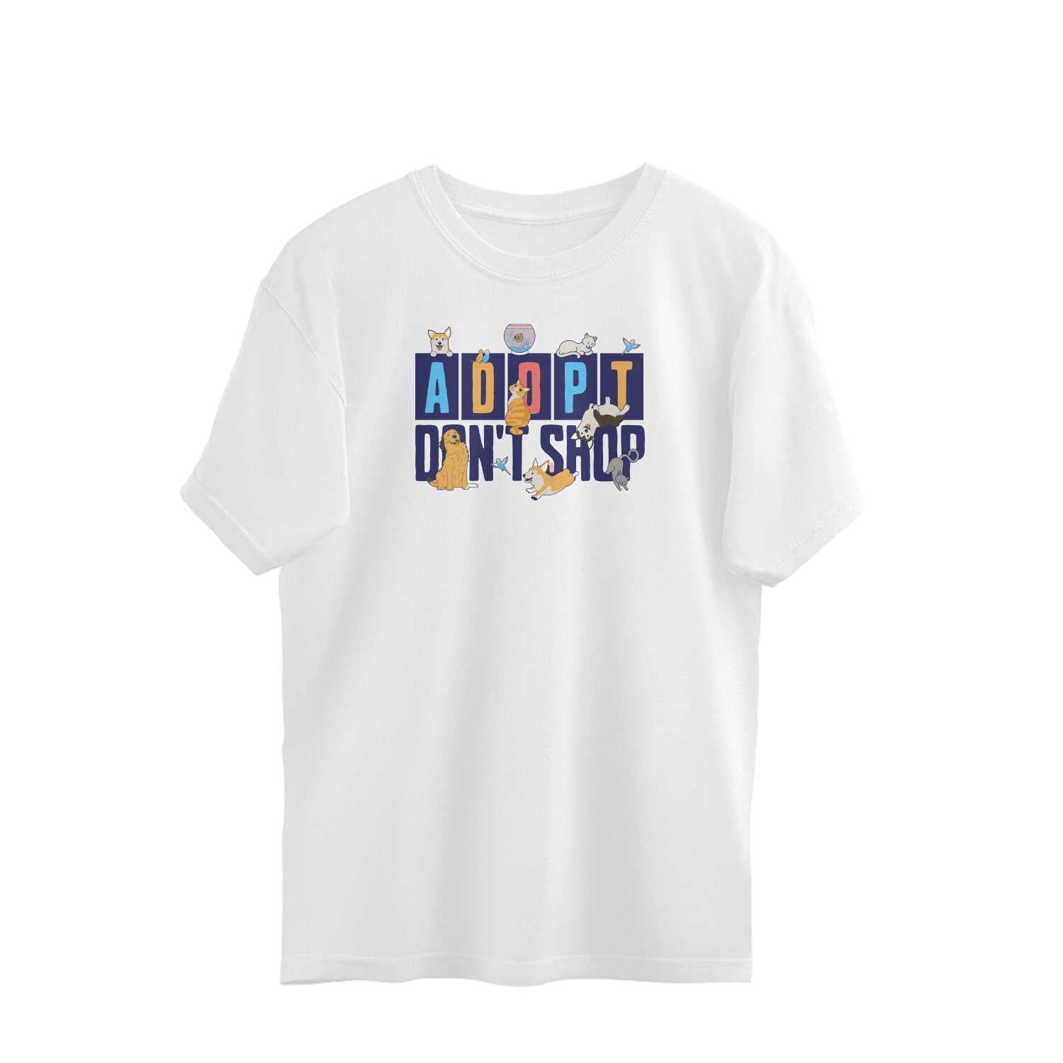 Adopt Don't Shop Unisex Oversized T-shirt