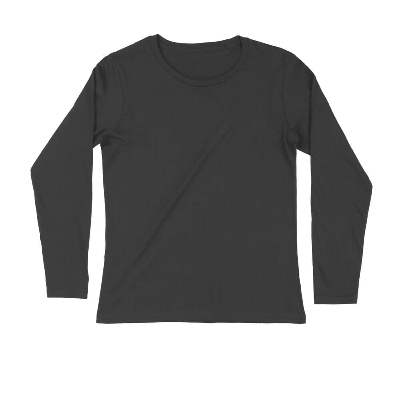 Full Sleeve Round Neck Plain Unisex T-shirts
