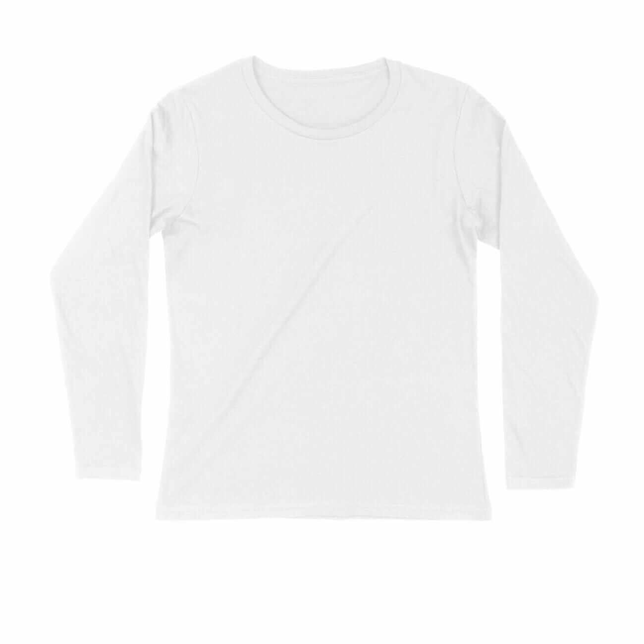 Full Sleeve Round Neck Plain Unisex T-shirts