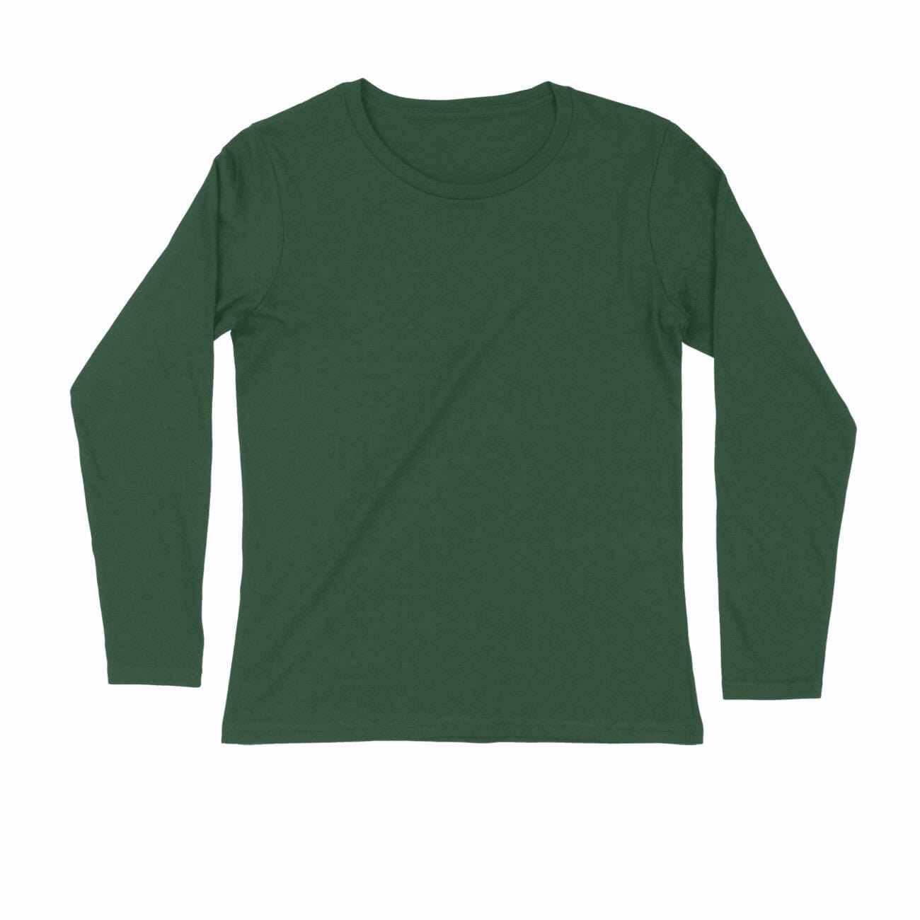 Full Sleeve Round Neck Plain Unisex T-shirts