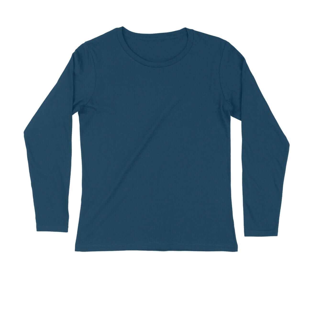 Full Sleeve Round Neck Plain Unisex T-shirts