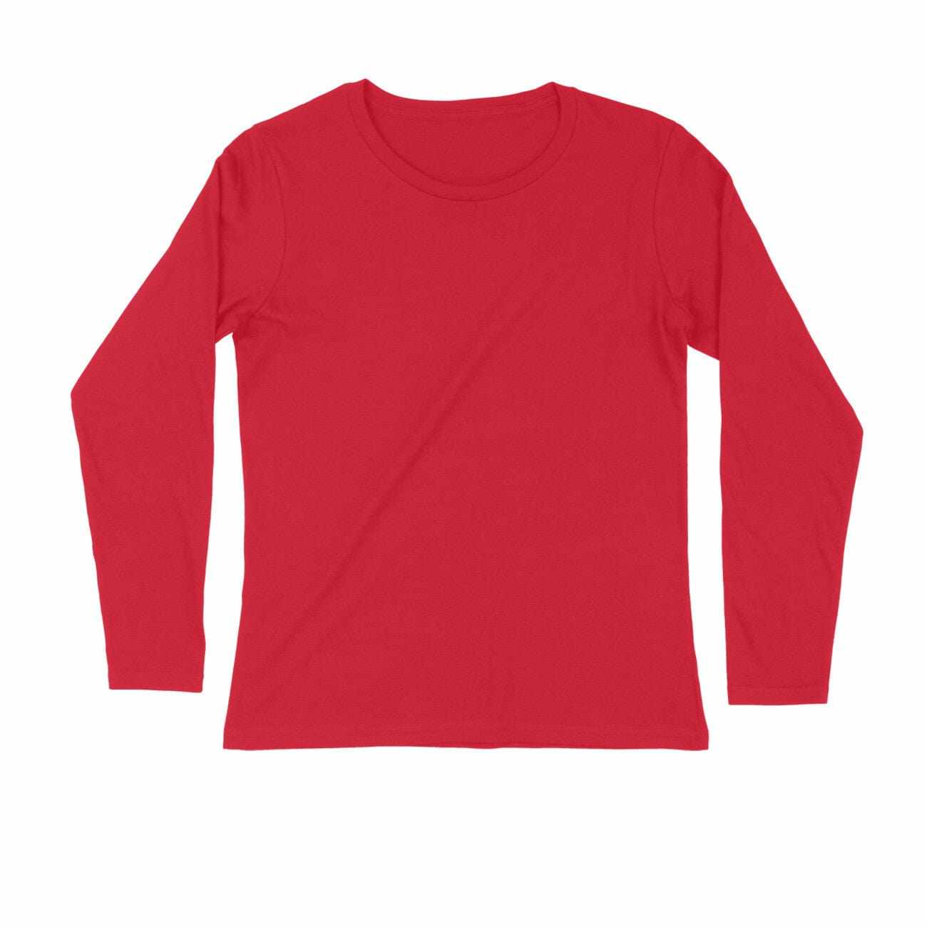 Full Sleeve Round Neck Plain Unisex T-shirts