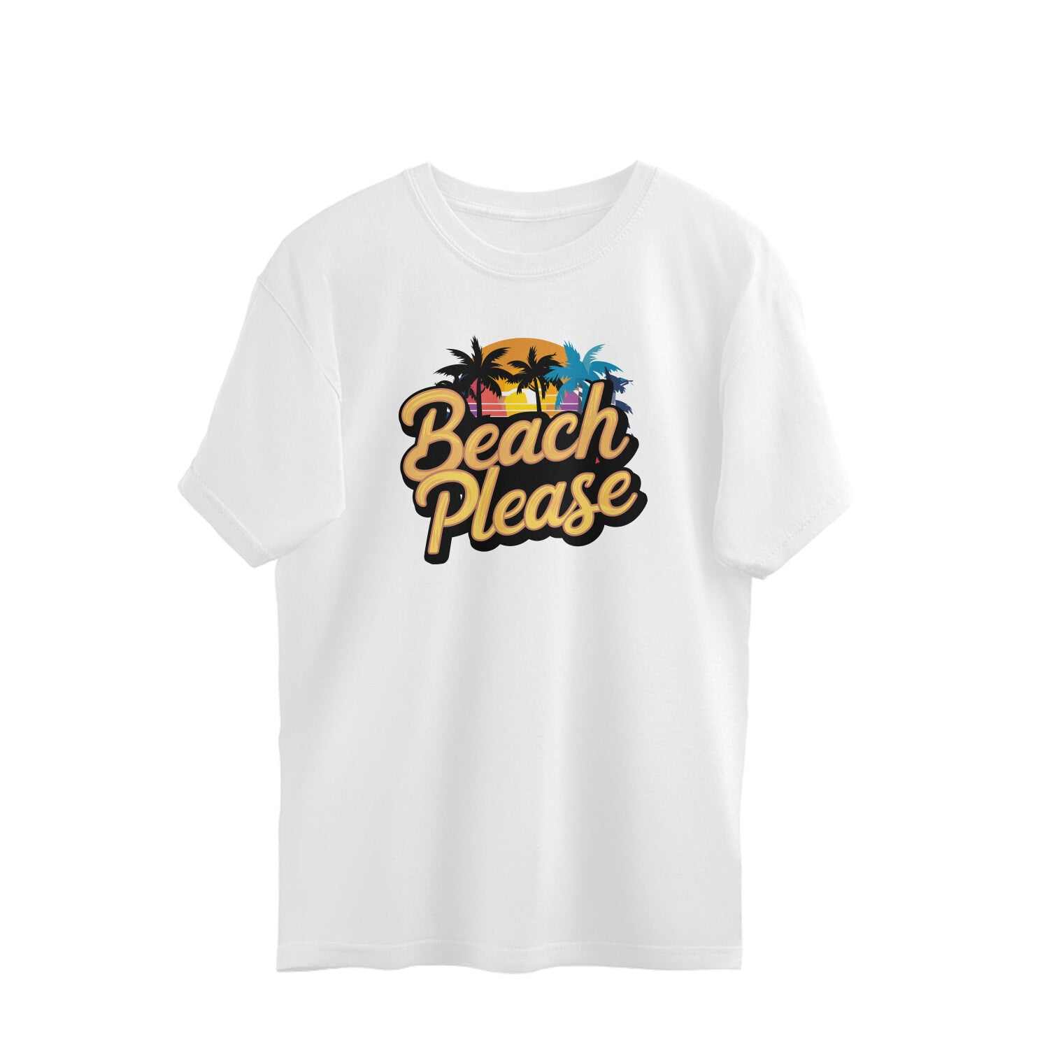 Beach Please Unisex Oversized T-shirt