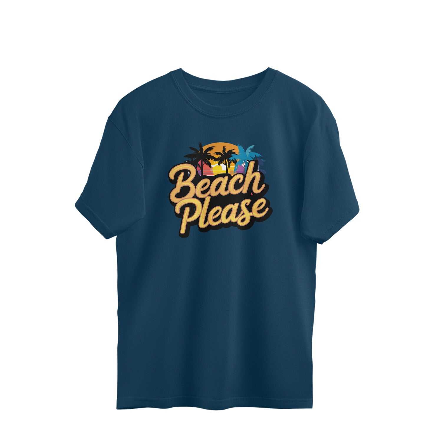 Beach Please Unisex Oversized T-shirt