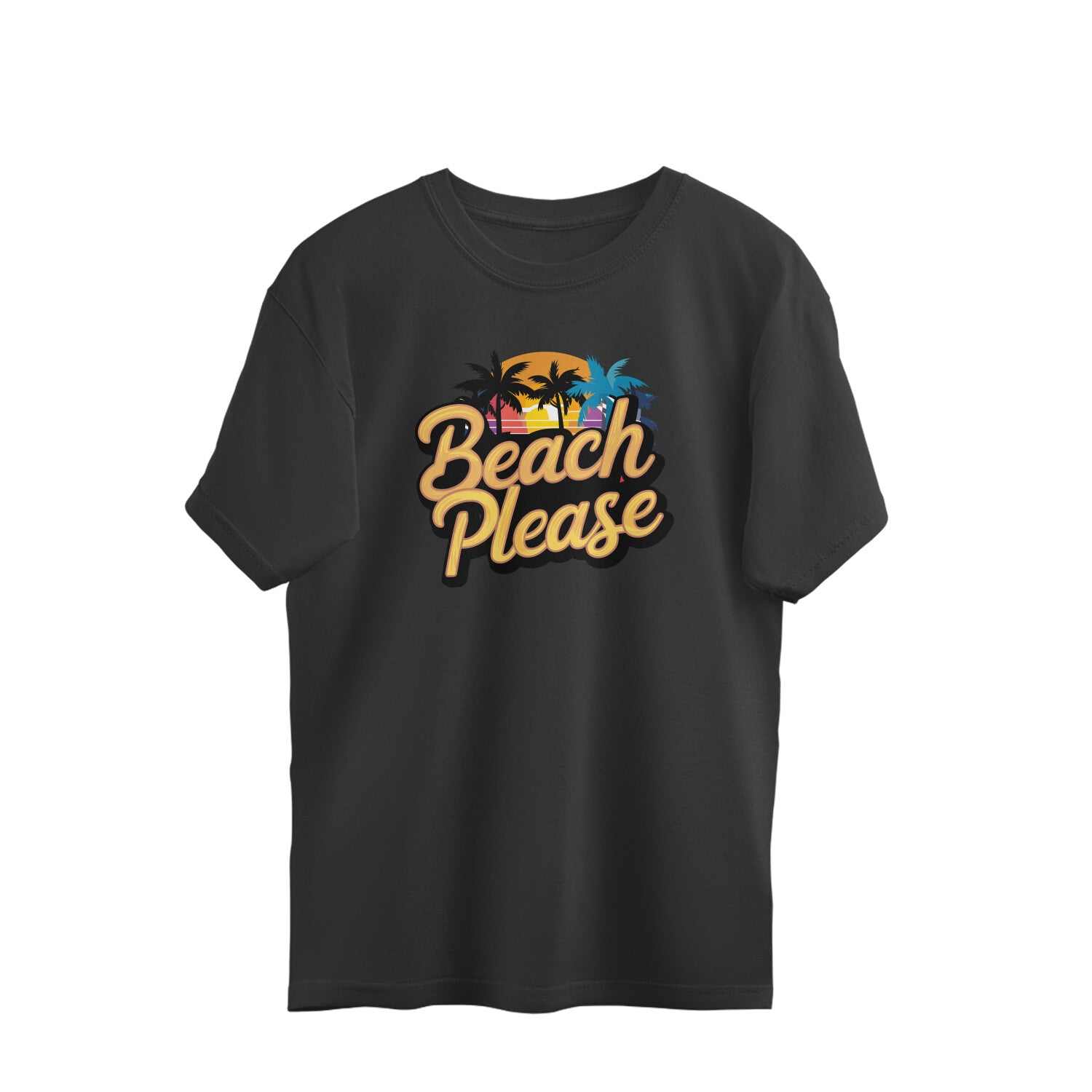 Beach Please Unisex Oversized T-shirt