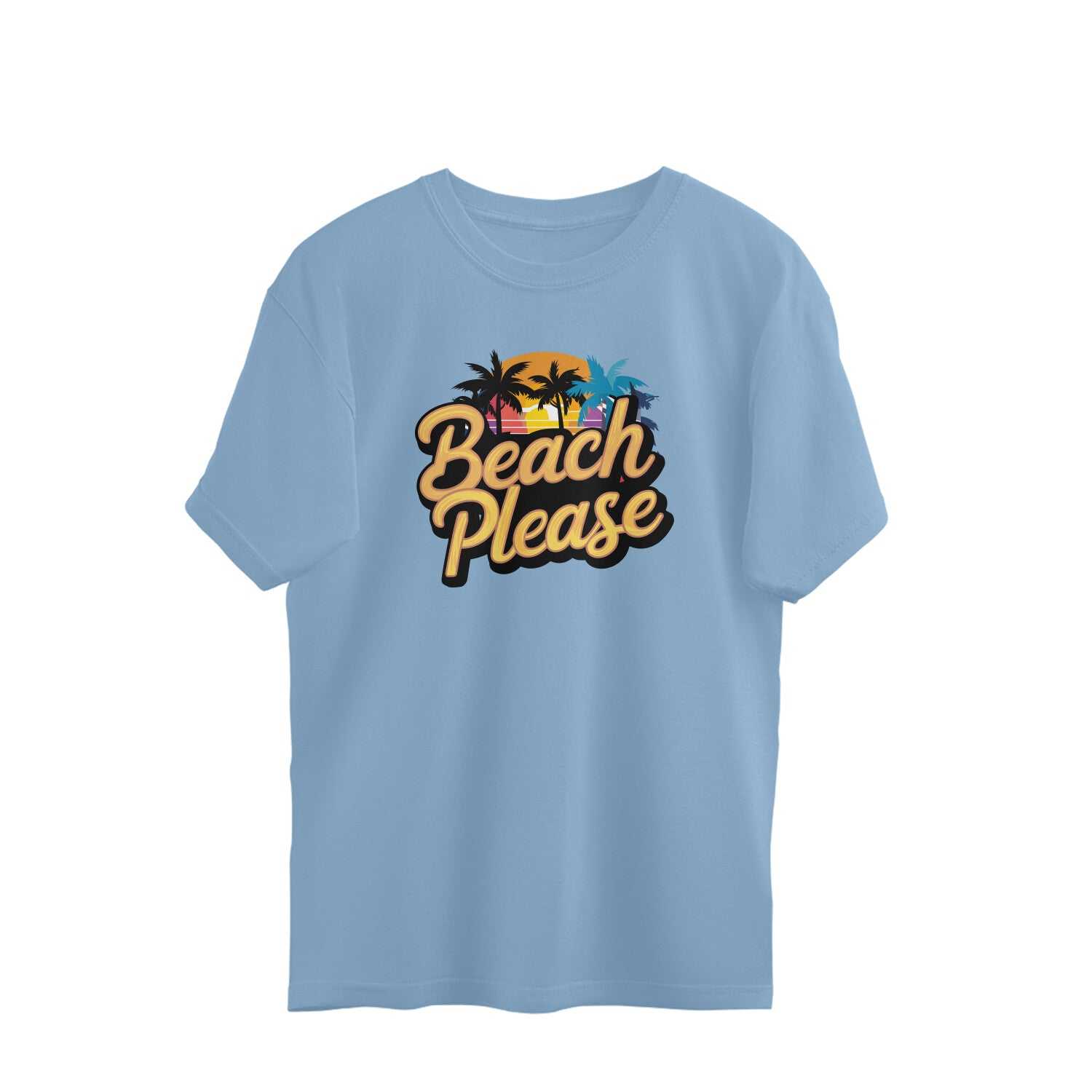 Beach Please Unisex Oversized T-shirt