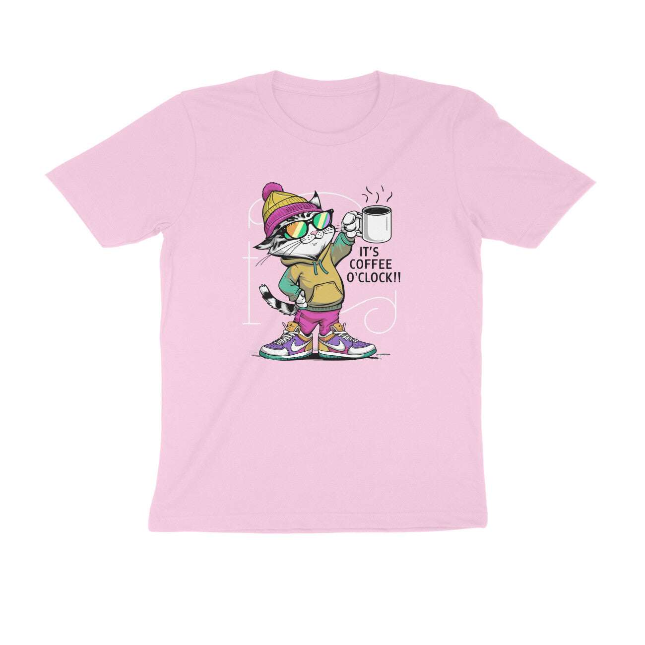 Cat Print T-shirt Womens Half Sleeve