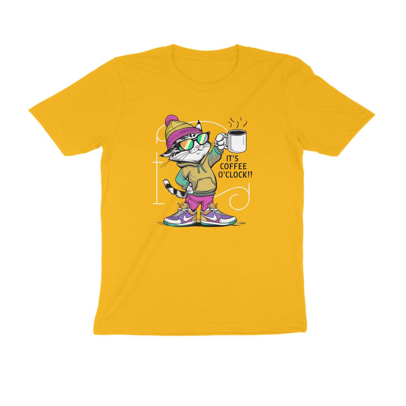 Cat Print T-shirt Womens Half Sleeve