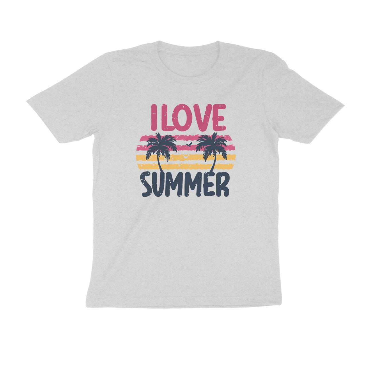 Summer T-shirt I Love Summer Round Neck Half Sleeve T-shirt