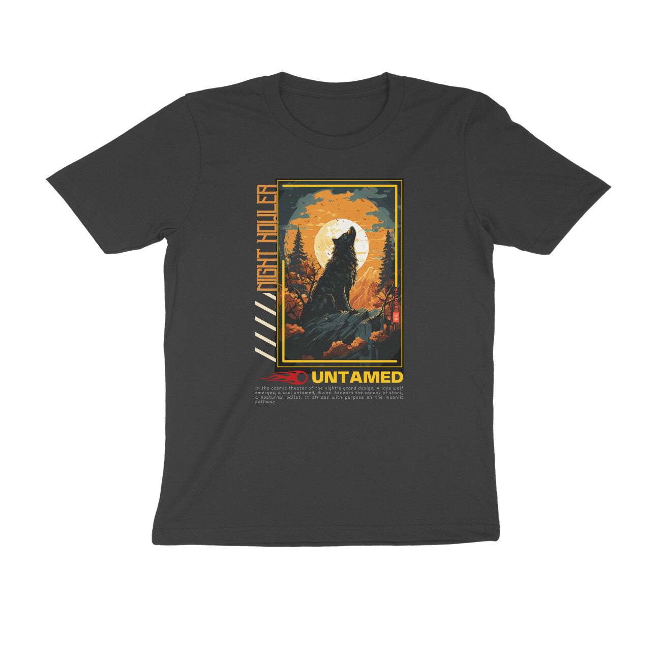 Half Sleeve T-shirt Night Howler Unisex Round Neck T-shirt 