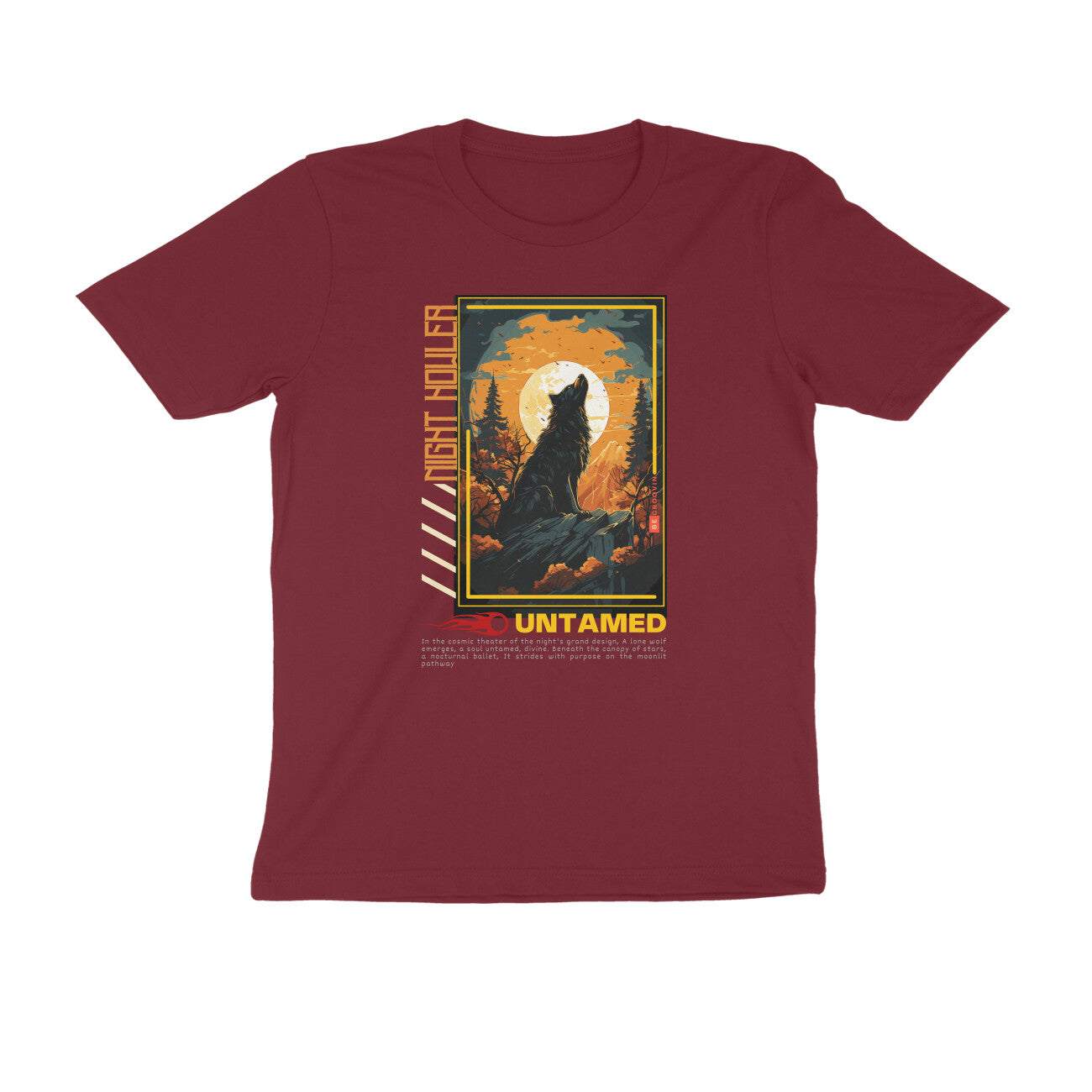 Half Sleeve T-shirt Night Howler Unisex Round Neck T-shirt 